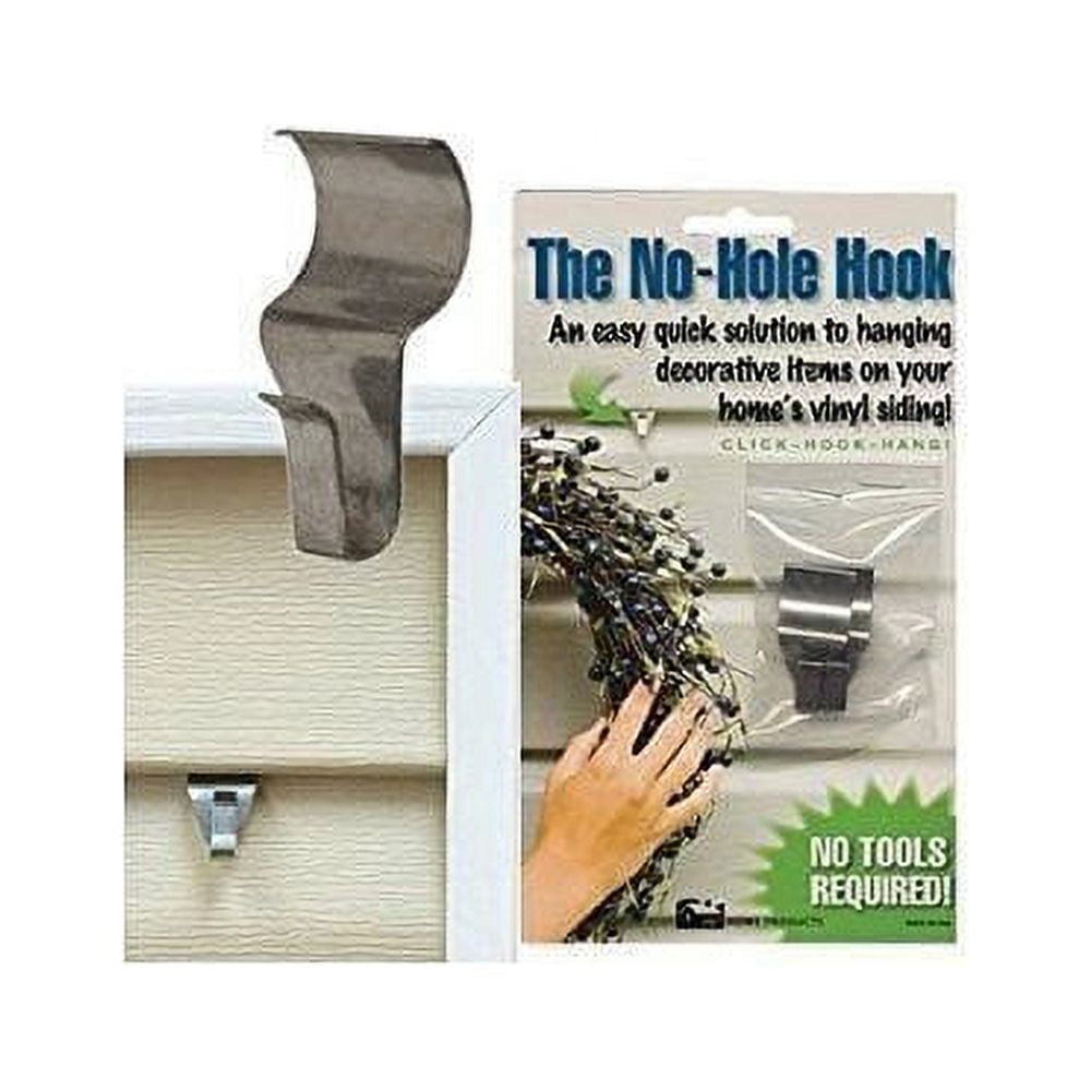 No-Hole Hooks Vinyl Siding Hangers - Low Profile- 4PK
