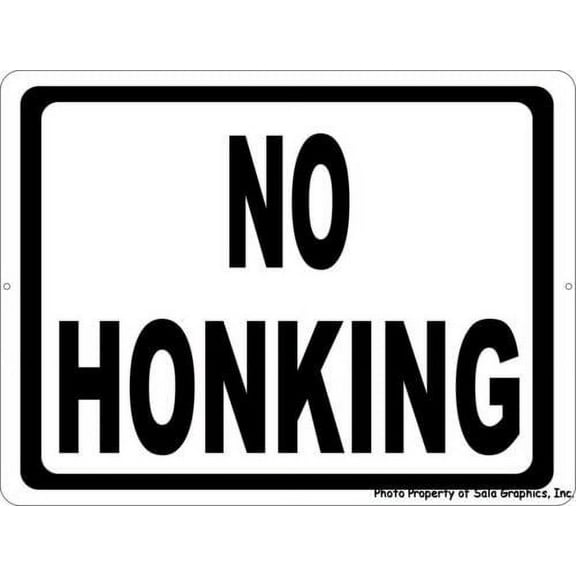 No Honking Sign