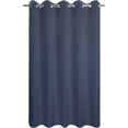 thumbnail image 1 of No Hook Navy Blue Shower Curtain Soft Microfiber & Waterproof - Fabric Shower Curtain or Liner Washable, Hotel Cloth Shower Curtain, Navy Blue, 71x74, 1 of 5