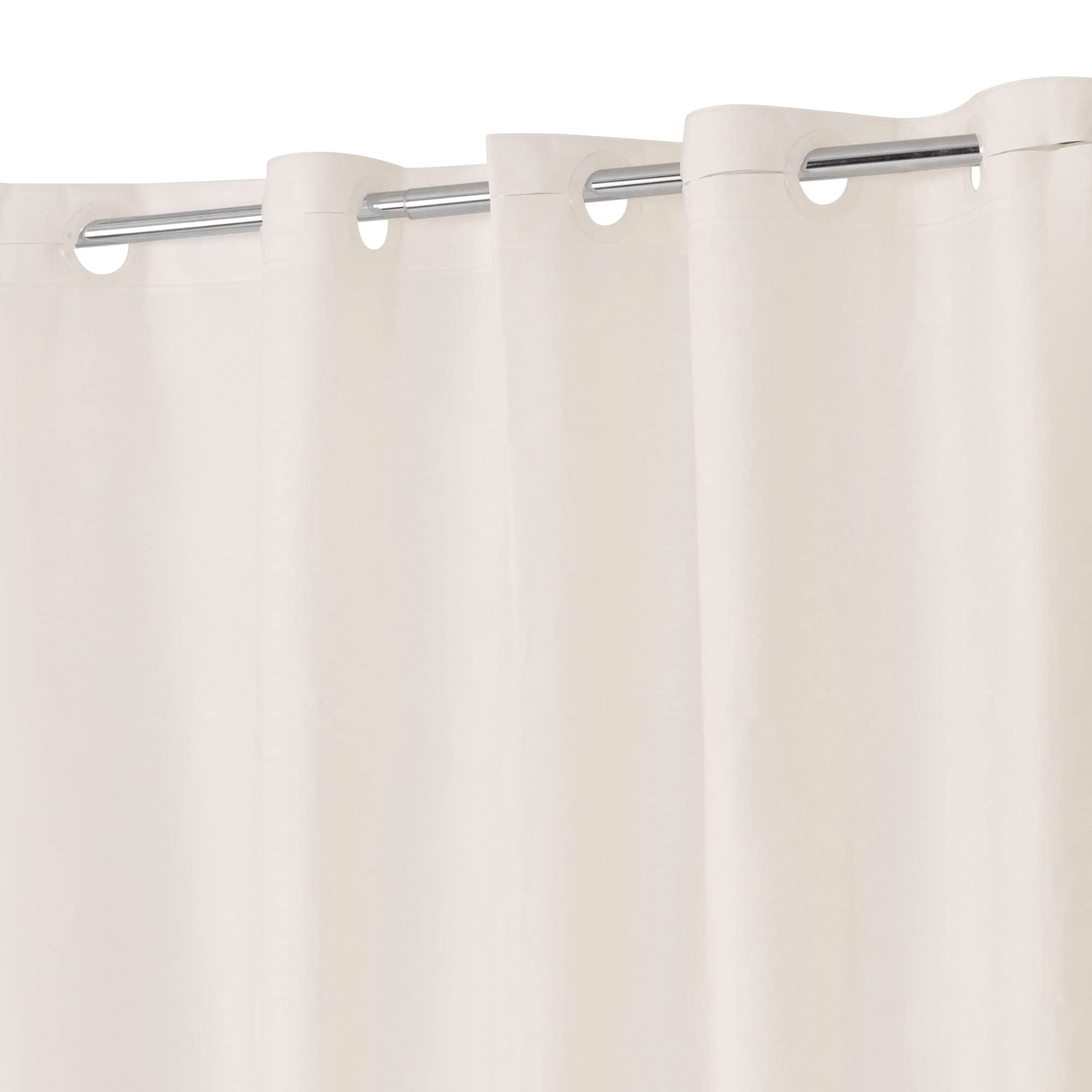 No Hook Peva Shower Curtain Or Liner - 8g Heavy Duty Beige Bathroom Hooks Required  Waterproof Plastic & Pvc Free Standard Size 71 X 74