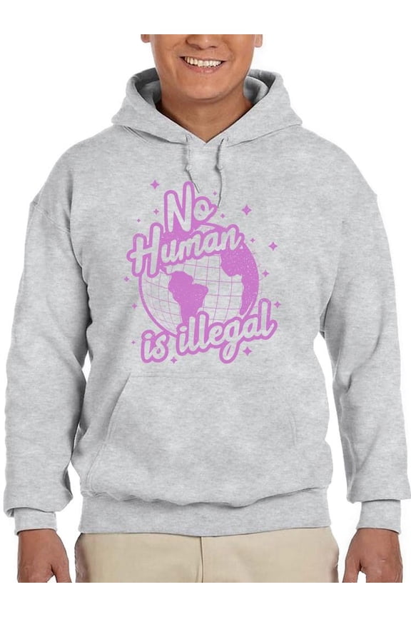 No Human Is Illegal Equality Tee Hoodie Men's