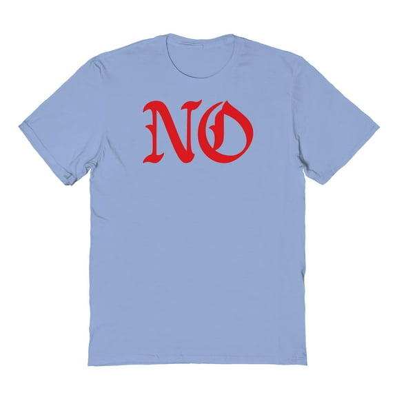 No Humor Graphic Light Blue Men's Cotton T-Shirt