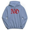 thumbnail image 1 of No Humor Graphic Light Blue Men's Crewneck Sweatshirt Hoodie, 1 of 1