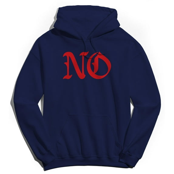 No Humor Graphic Navy Men's Crewneck Sweatshirt Hoodie