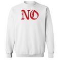thumbnail image 1 of No Humor Graphic White Men's Crewneck Sweatshirt, 1 of 1