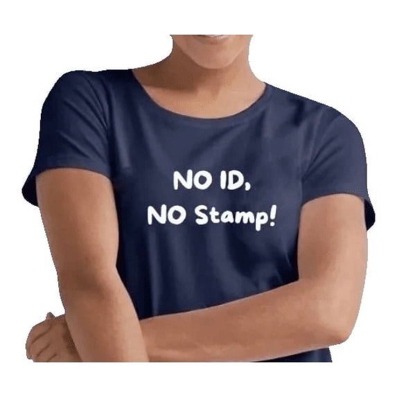 Notary Public T-Shirt – “No ID, No Stamp” Funny Notary Shirt, 100% Cotton Unisex Tee