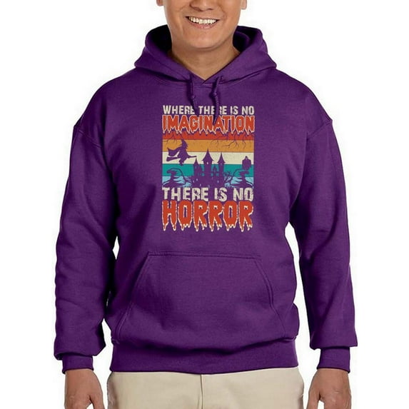 No Imagination, No Horror Hoodie Men -Image by Shutterstock, Male XX-Large