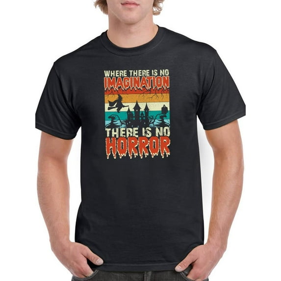 No Imagination, No Horror T-Shirt Men -Image by Shutterstock, Male XX-Large