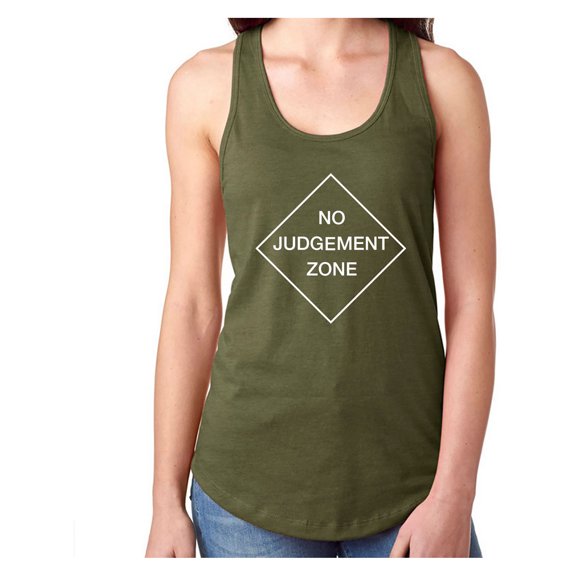 No Judgement Zone Racerback Tank