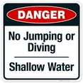 thumbnail image 1 of No Jumping Or Diving Sign, Pool Sign,, 1 of 1