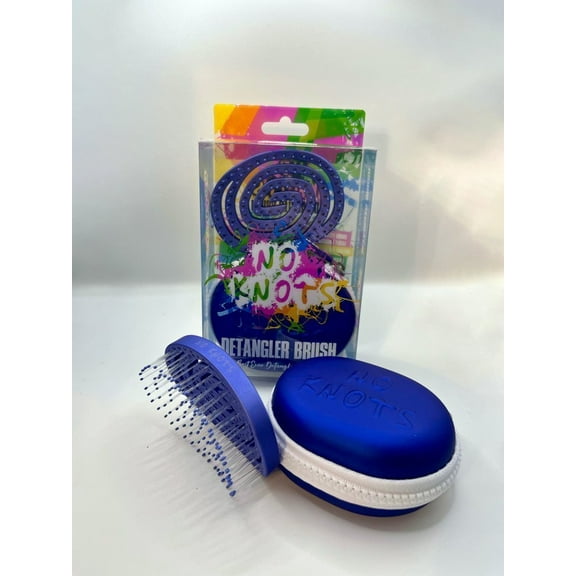 No Knots Palm Detangler Electric Blue