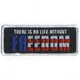 thumbnail image 1 of No Life Without Freedom - Thread Rayon Embroidered, Iron-on/Sew-on Bikers Patch - 4"x2", 1 of 1