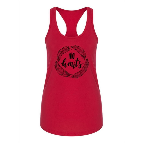 No Limits. Feathers Racerback Tank Women -Image by Shutterstock, Female x-Large