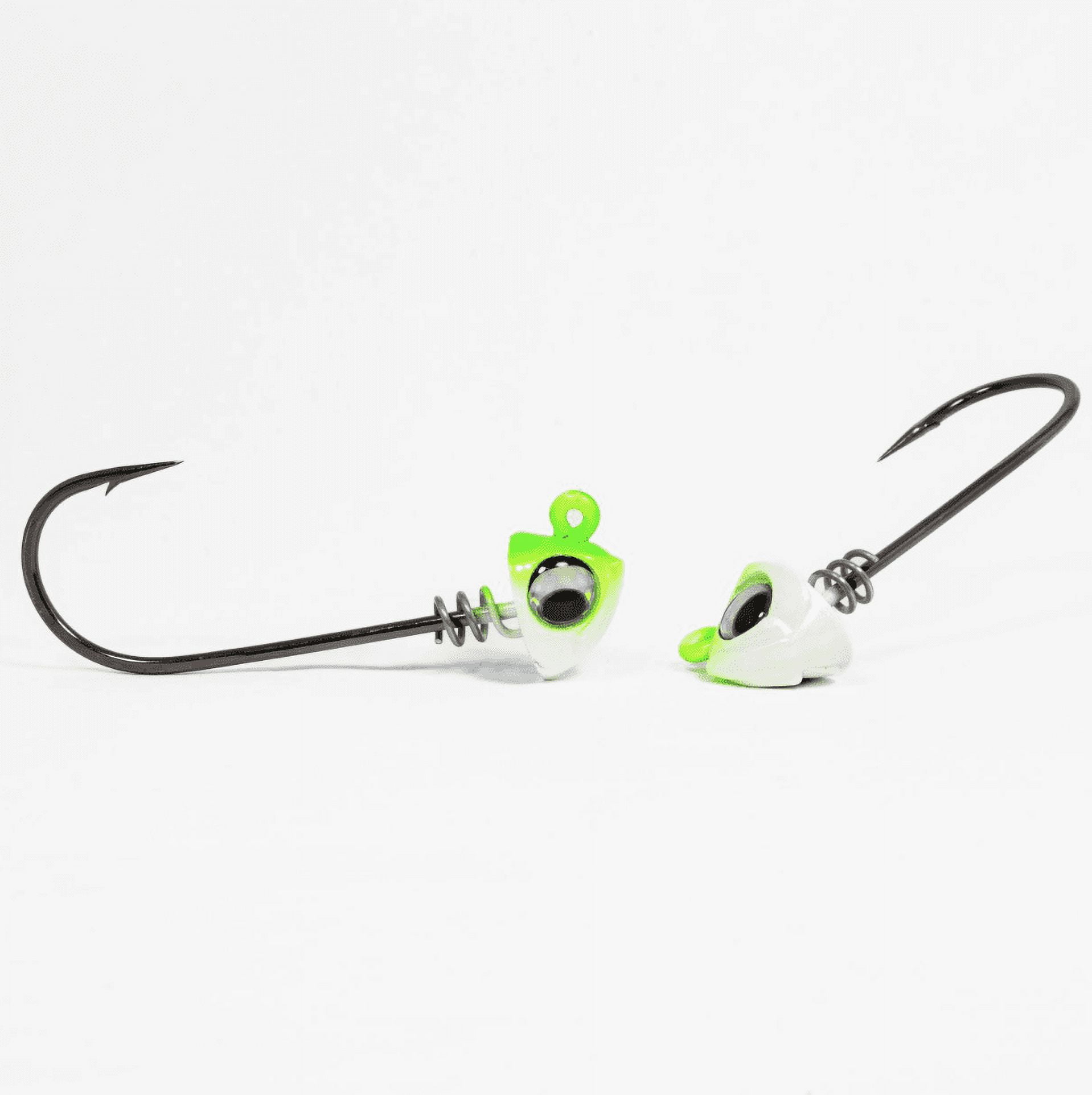 No Live Bait Needed 4x Super Duty Jig Head Limesider 4oz
