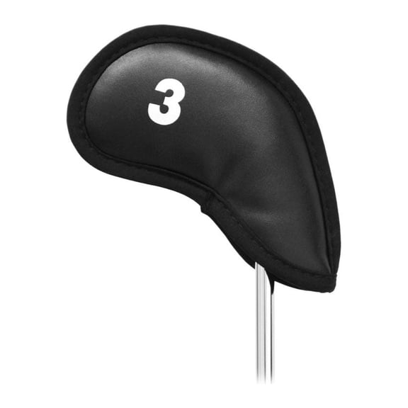 No Logo Iron Headcover Black #6