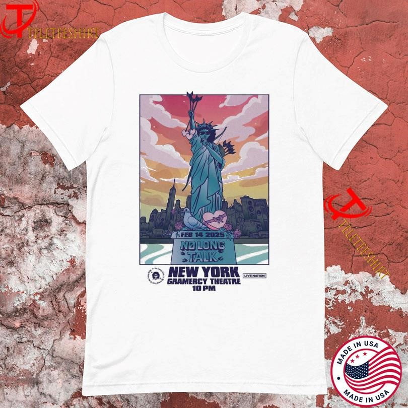 No Long TalK Feb 14 2025 New York Gramercy Theatre Tour Tshirts