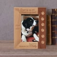 thumbnail image 1 of No Longer By My Side Forever In My Heart Personalized Wooden Frame 4" x 6" Brown (Vertical), 1 of 1