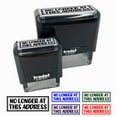 thumbnail image 1 of No Longer at this Address Letter Mail Self-Inking Rubber Stamp Ink Stamper for Business Office - Fuchsia Ink - Large 2-2/4 Inch, 1 of 7