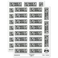 thumbnail image 1 of No Longer at this Address Letter Mail Sticker Set - White - Matte Finish - 2.00" Large, 1 of 7