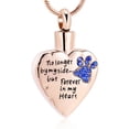 thumbnail image 1 of No Longer by My Side,But Forever in My Heart Carved Locket Cremation Urn Necklace for Pet Dogs Cats Ashes, 1 of 7