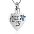 thumbnail image 1 of No Longer by My Side,But Forever in My Heart Carved Locket Cremation Urn Necklace for Pet Dogs Cats Ashes, 1 of 7