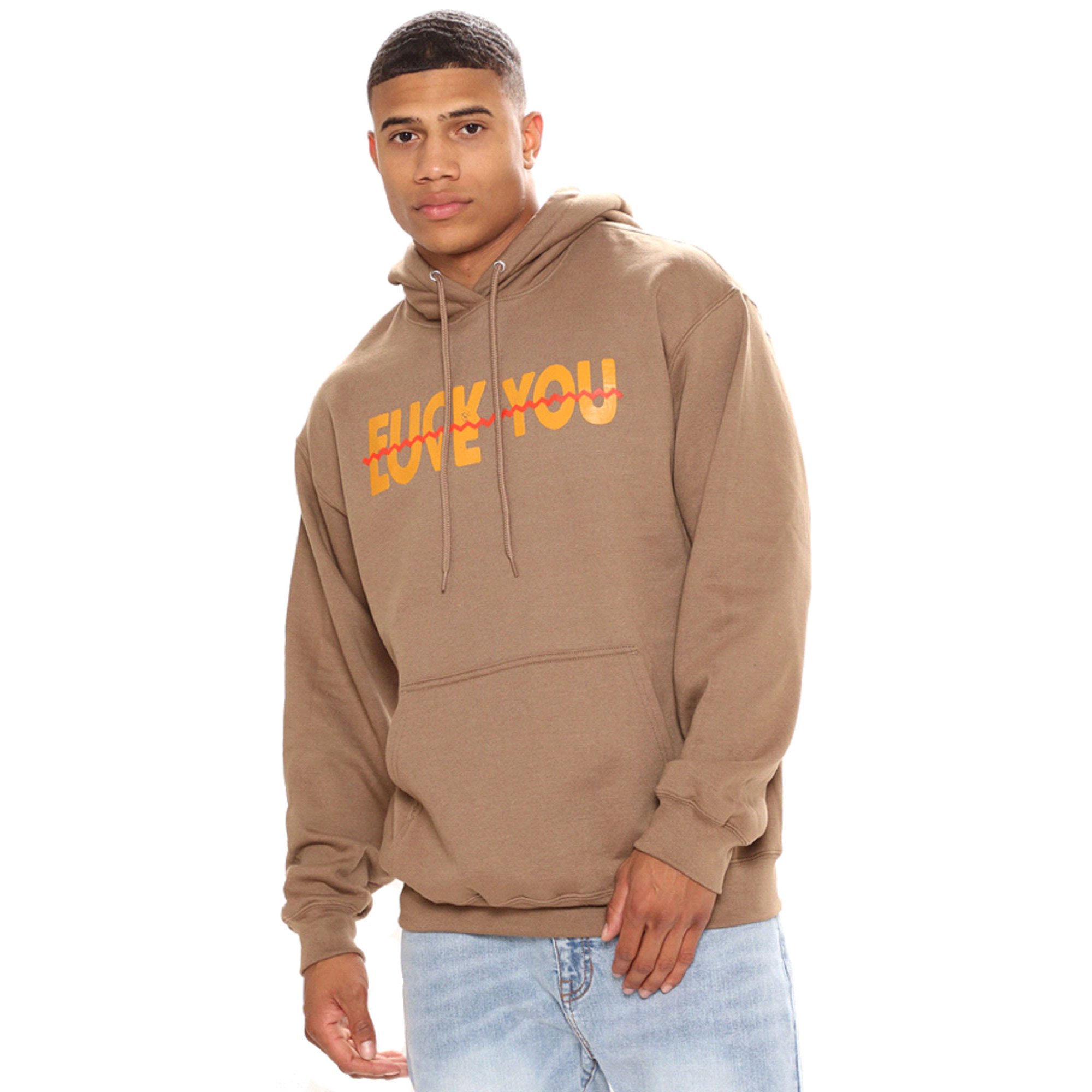 No Love Hoodie in Brown - Men's - size Medium - Walmart.com