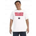 thumbnail image 1 of No Luck Needed Comfort Color T-Shirt South Bend NIU Huskies Game Day Tee, Unisex, up to size 4XL, 1 of 4