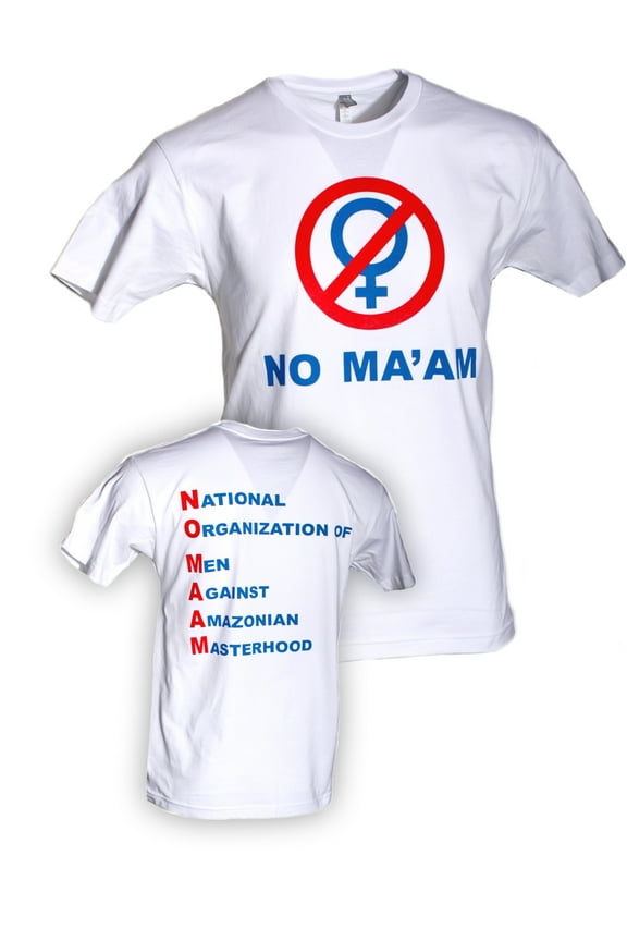 No Ma'am T-Shirt Retro Al Bundy Tv Show Maam Unisex Adult White L