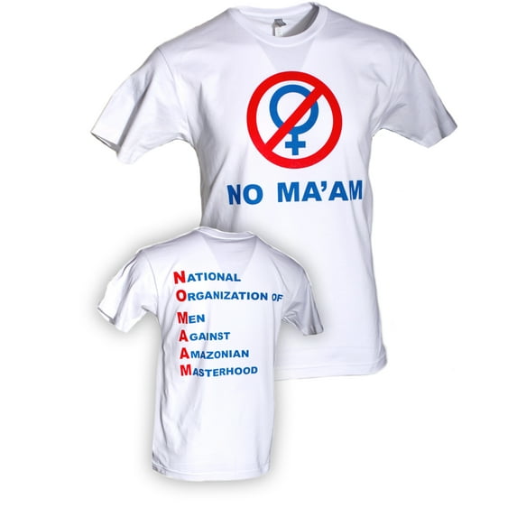 No Ma'am T-Shirt Retro Al Bundy Tv Show Maam Unisex Adult White L