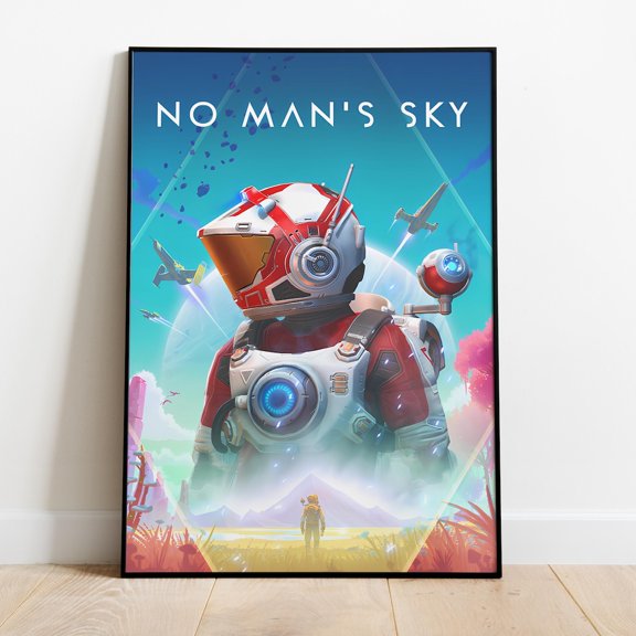 No Man'S Sky Frameless Wall Art Print Home Decor Space Game, Unframed Poster