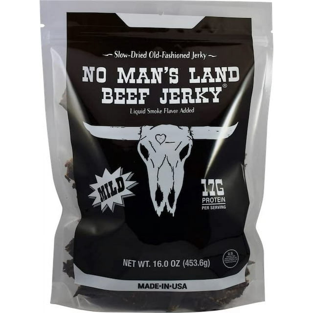 No Man’s Land MILD Beef Jerky High Protein Low Calorie Low Carb Beef