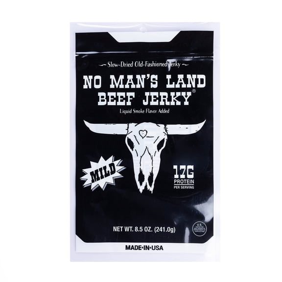 No Man's Land Mild Beef Jerky, 8.5 Ounce