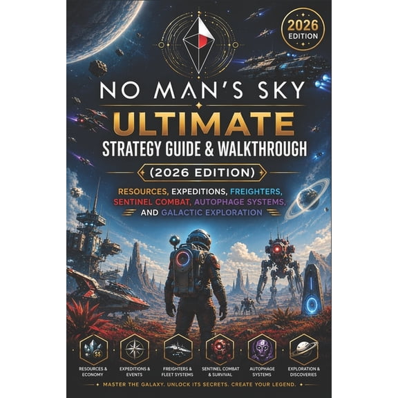 No Man's Sky Ultimate Strategy Guide & Walkthrough (2026 Edition): Resources, Expeditions, Freighters, Sentinel Combat, , (Paperback)