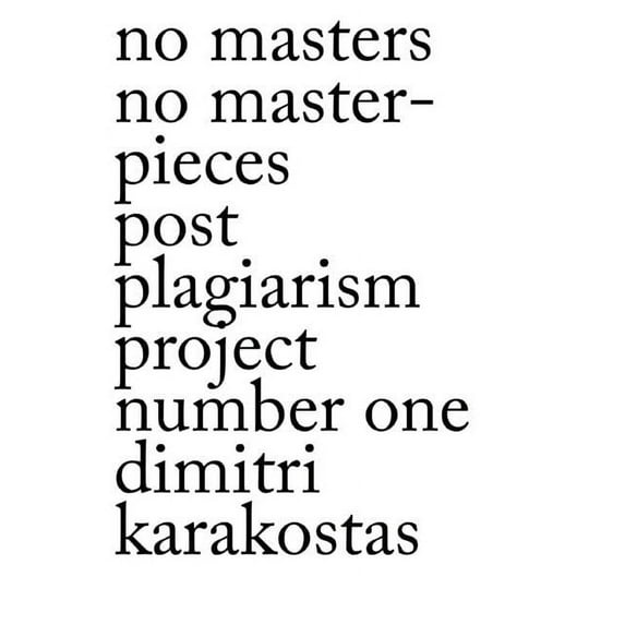 No Masters No Masterpiec, (Paperback)