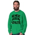 thumbnail image 1 of No Meat This Athlete Vegetarian Funny Long Sleeve TShirt Men Women Brisco Brands 2X, 1 of 5