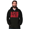 thumbnail image 1 of No Meat Vegetarian Vegan Cute Veggie Hoodie Sweatshirt Women Men Brisco Brands S, 1 of 5