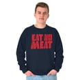 thumbnail image 1 of No Meat Vegetarian Vegan Cute Veggie Sweatshirt for Men or Women Brisco Brands S, 1 of 5