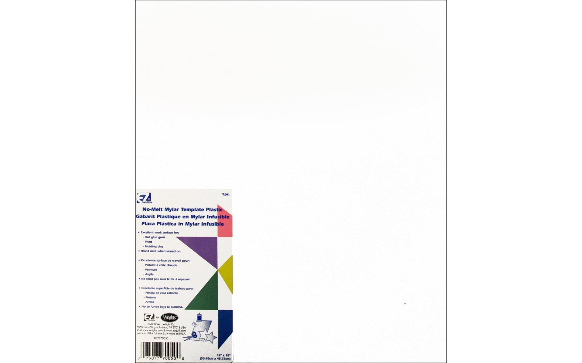 Heat Resistant Mylar Template Plastic 12in x 18in – Quilters Apothecary