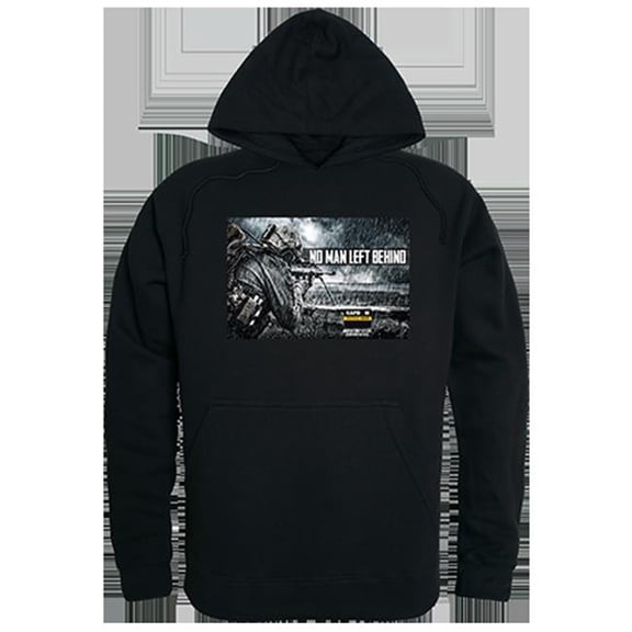 No Men Left Graphic Pullover Hoodie, Black - Large