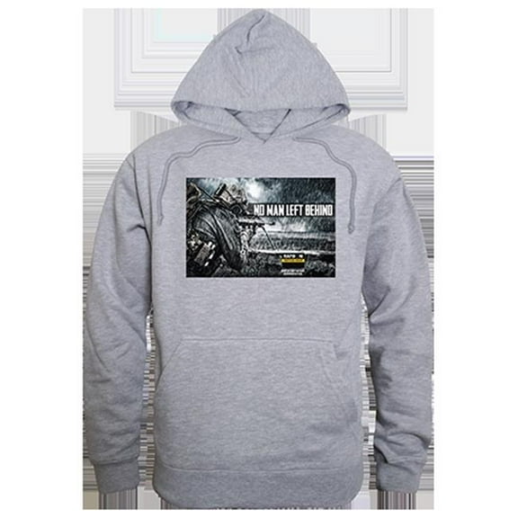 No Men Left Graphic Pullover Hoodie, Heather Grey - Extra Large