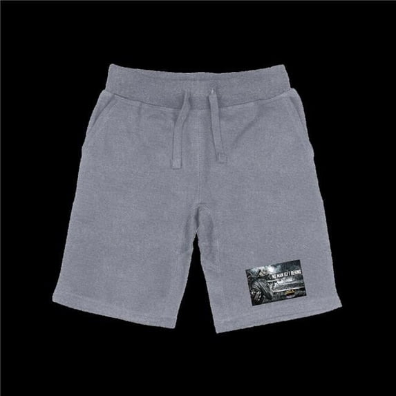 No Men Left Graphic Shorts - Heather Grey - Extra Large