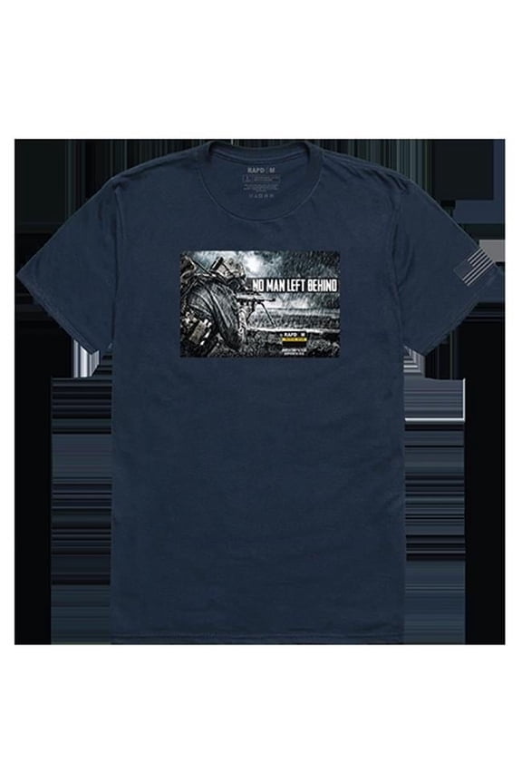 No Men Left Tactical Graphic Tee Shirt, Navy - 2XL