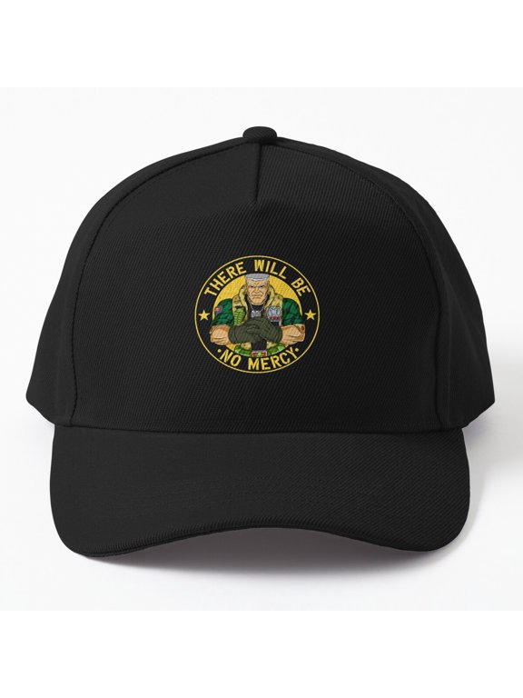 No Mercy Chip Hazard Baseball Hat, Character Battle Statement Graphic Design, Classic Cap