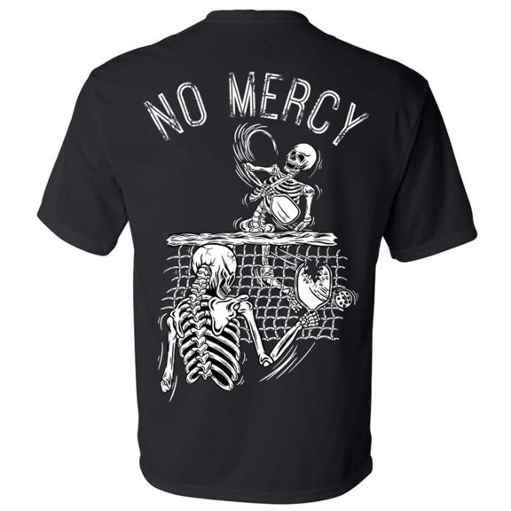 No Mercy Pickleball Black Performance T-Shirt (Dry-Fit) Small
