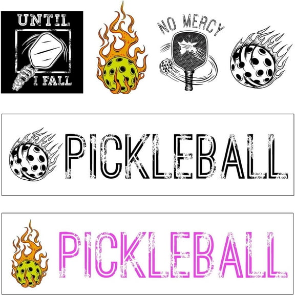 No Mercy Pickleball Sticker Set Durable, Waterproof Vinyl Decals