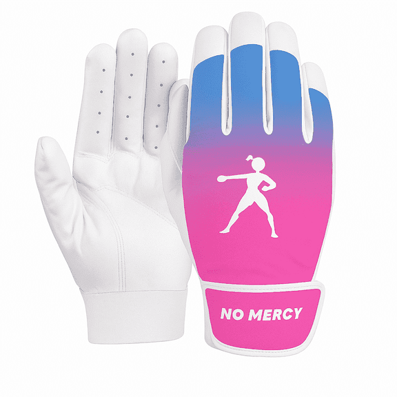 No Mercy Women's Softball Batting Glove - Pink - Youth Medium