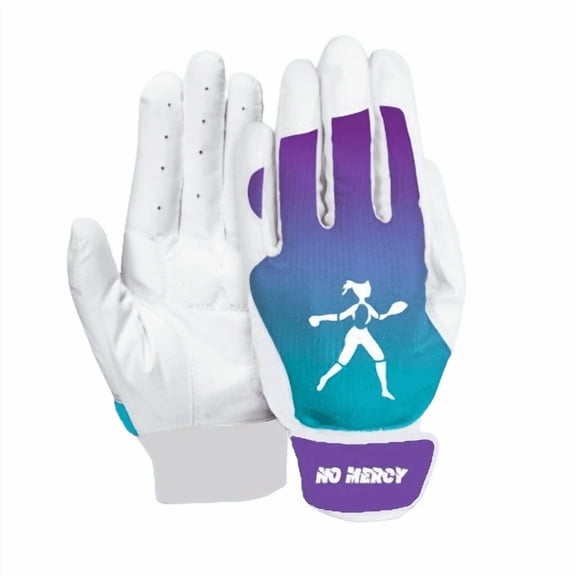 No Mercy Women's Softball Batting Glove - Purple - Medium
