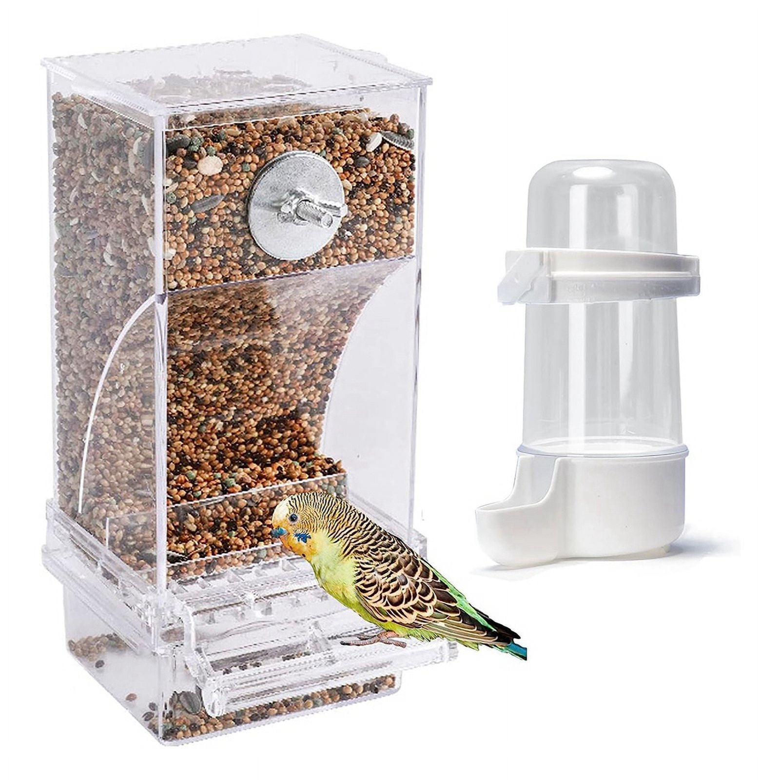 No Mess Bird Feeders Anti Spill Bird Feeder for Cage Bird Water