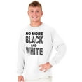 thumbnail image 1 of No More Black and White Zebra Print Women's Long Sleeve T Shirt Brisco Brands S, 1 of 6