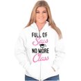 thumbnail image 1 of No More Class Girl Graduate Funny Zip Hoodie Sweatshirt Women Brisco Brands S, 1 of 6